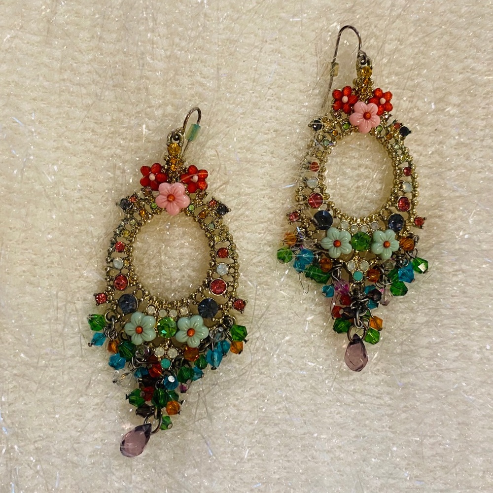 Floral Chandelier Earrings